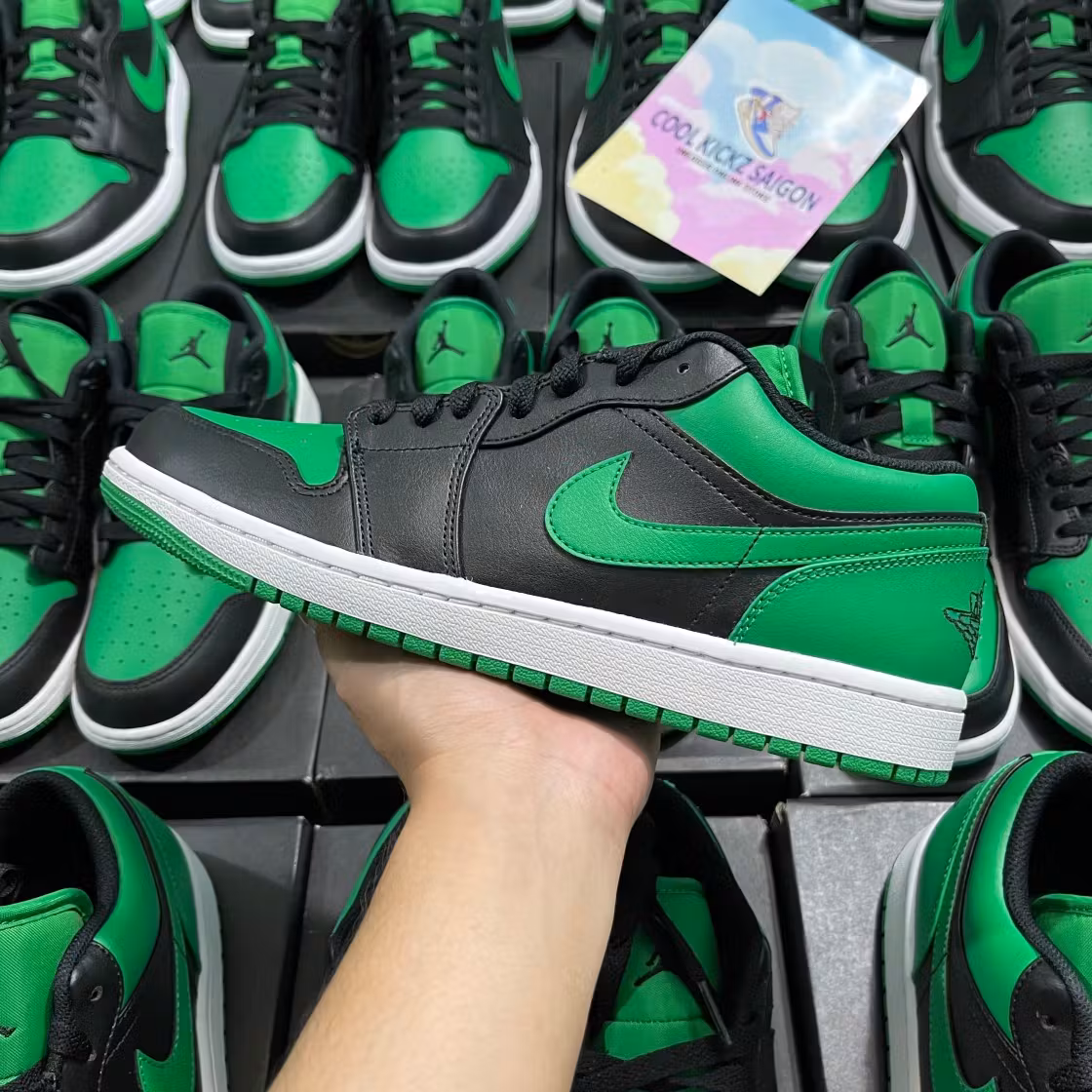 (Grade School) Air Jordan 1 Low Lucky Green 553560-065 (Grade School) Air Jordan 1 Low Lucky Green 553560-065